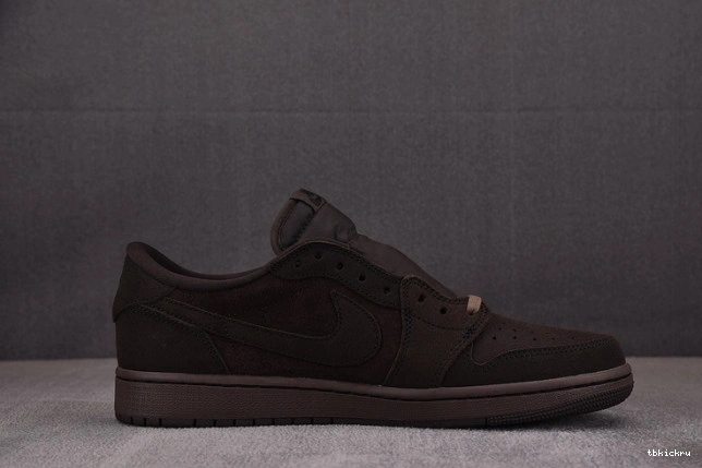 Cheap TBkick Travis Low Scott DM7866-202 x OG Air 1 Velvet Brown Jordan 0722